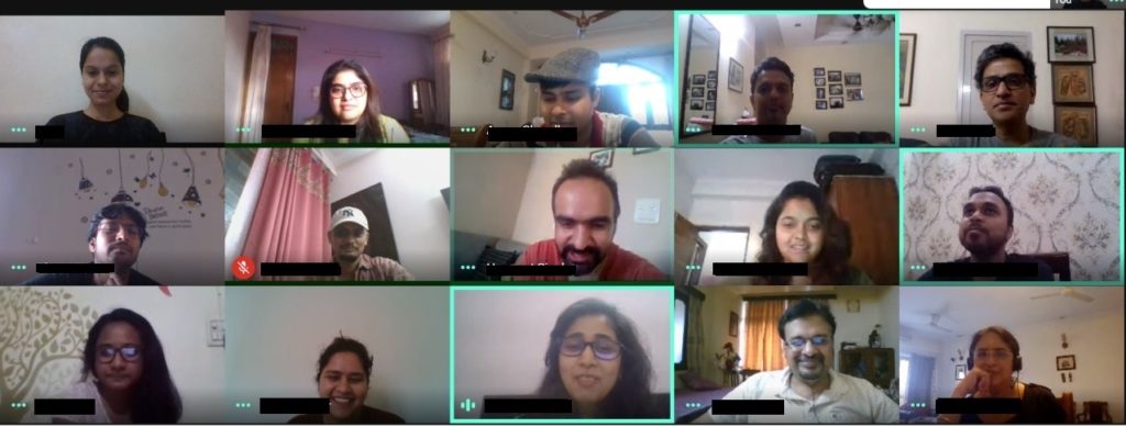 Remote birthday celebration at Infozech