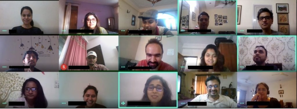 Remote birthday celebration at Infozech